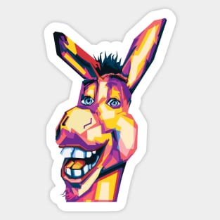 Donkey the Smile Sticker